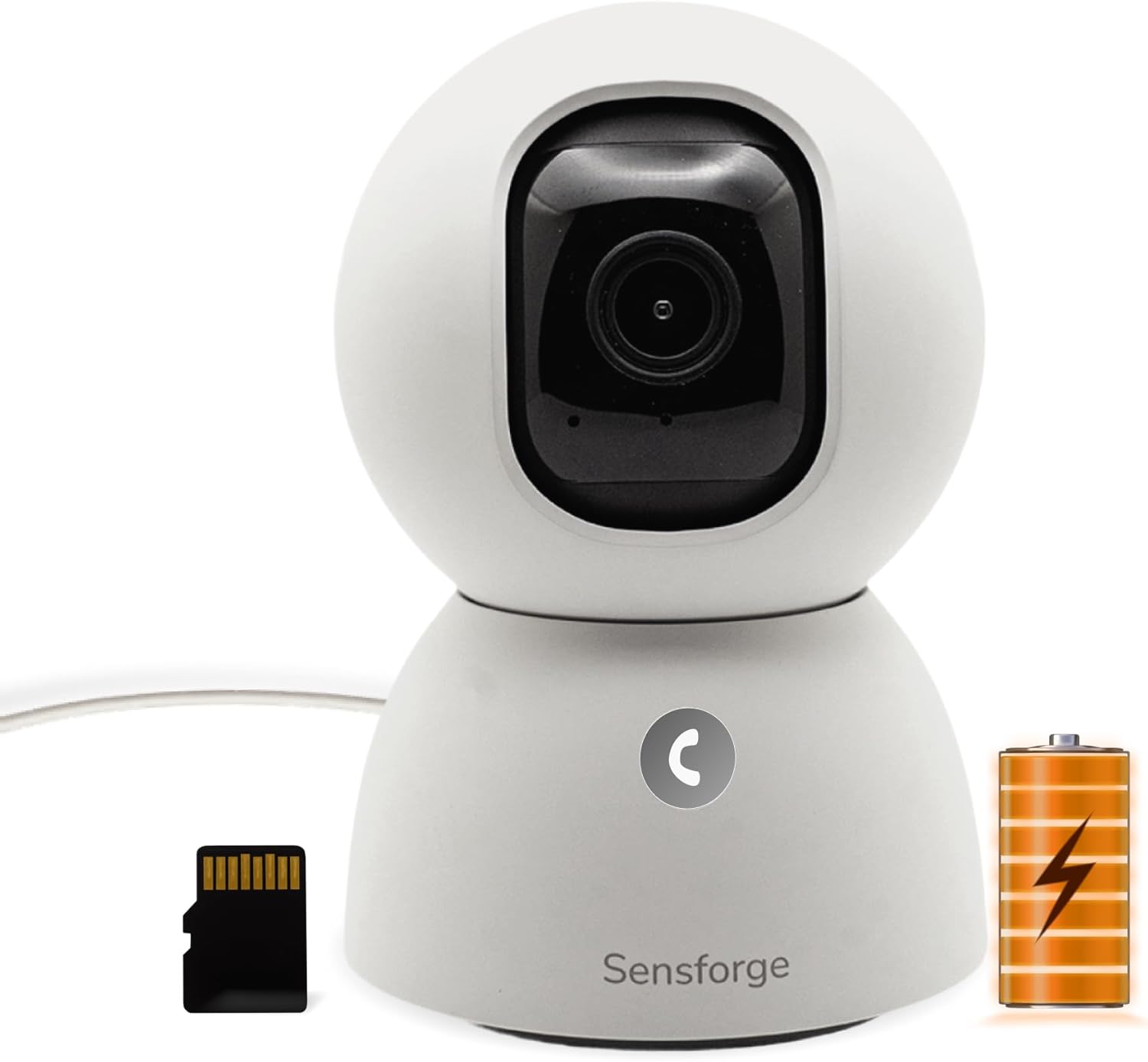Sensforge Rechargable Indoor Pan-Tilt Camera