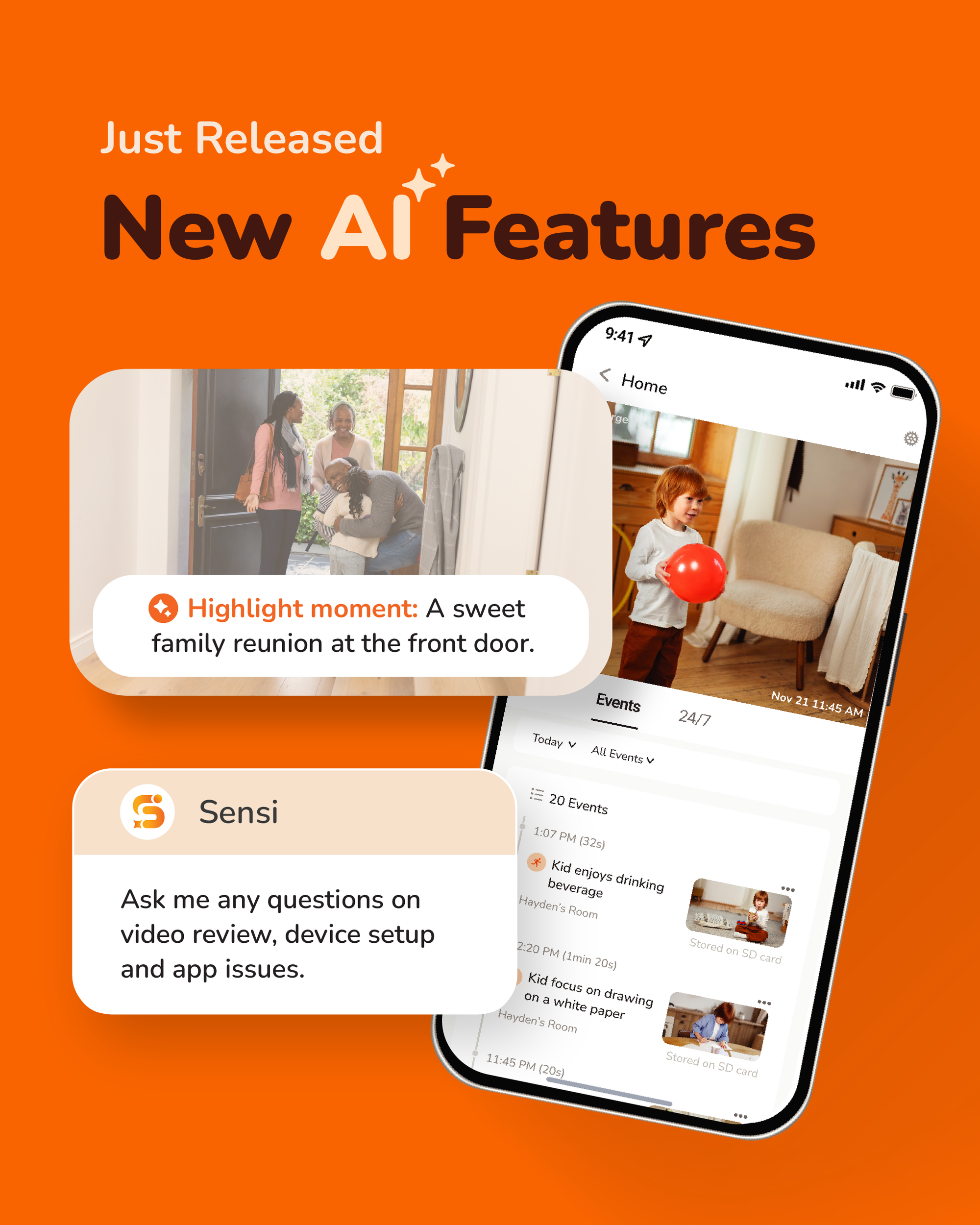 Sensforge Rechargable Indoor Pan-Tilt Camera