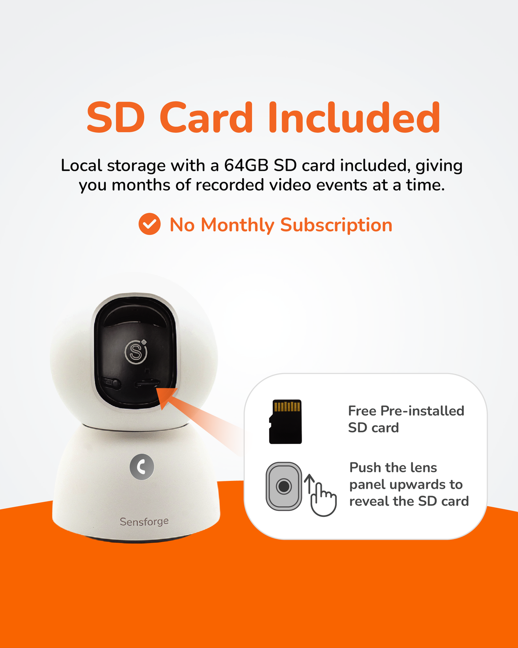 Sensforge Rechargable Indoor Pan-Tilt Camera